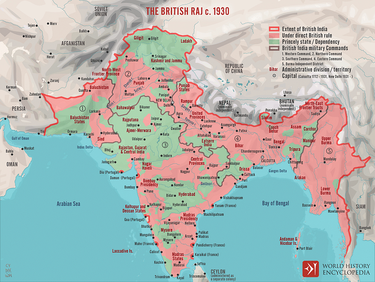The British Raj c. 1930