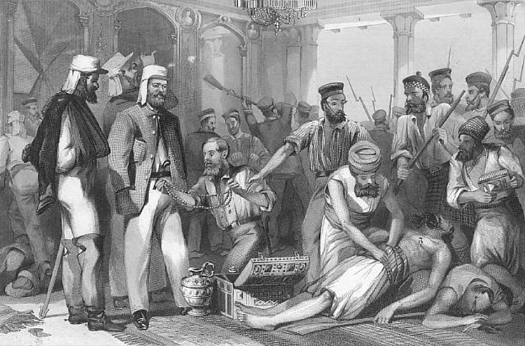 British Soldiers Looting during the Sepoy Mutiny