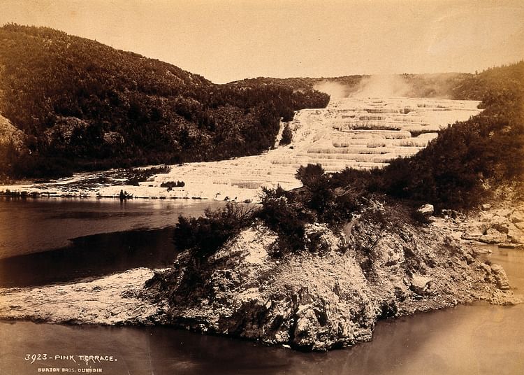 The Pink and White Terraces of New Zealand