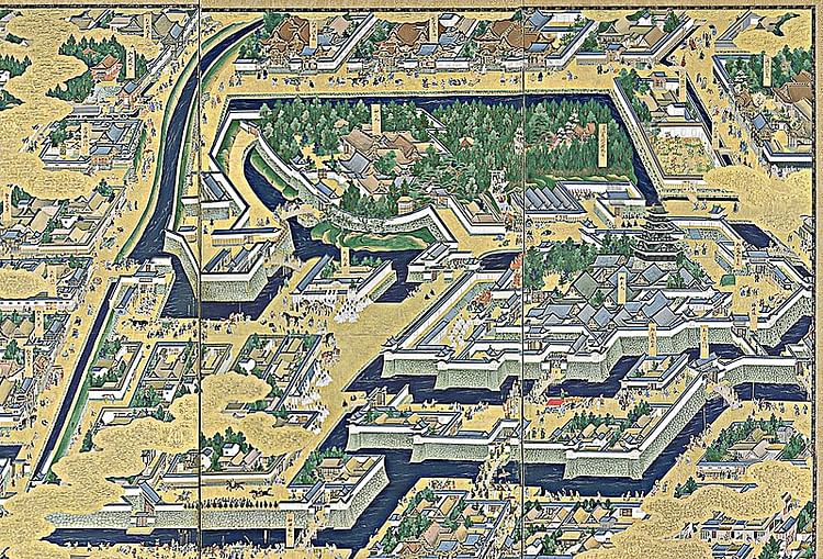 View of Edo Castle in the 17th Century