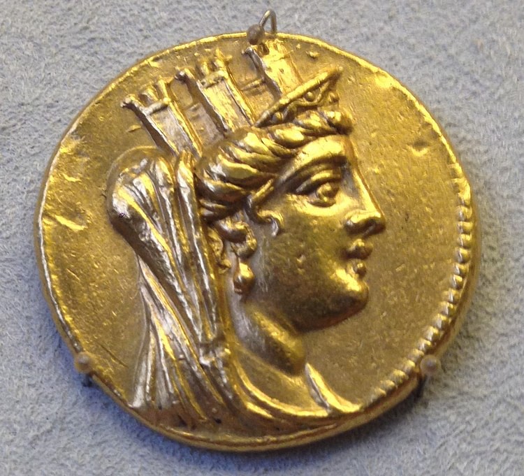 Tyche On a Golden Double Shekel