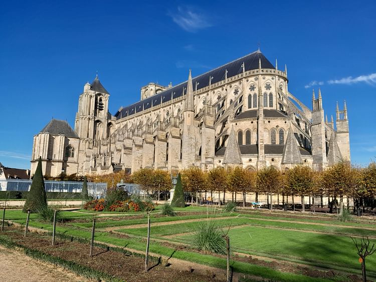 Side View of Bourges Cathedral