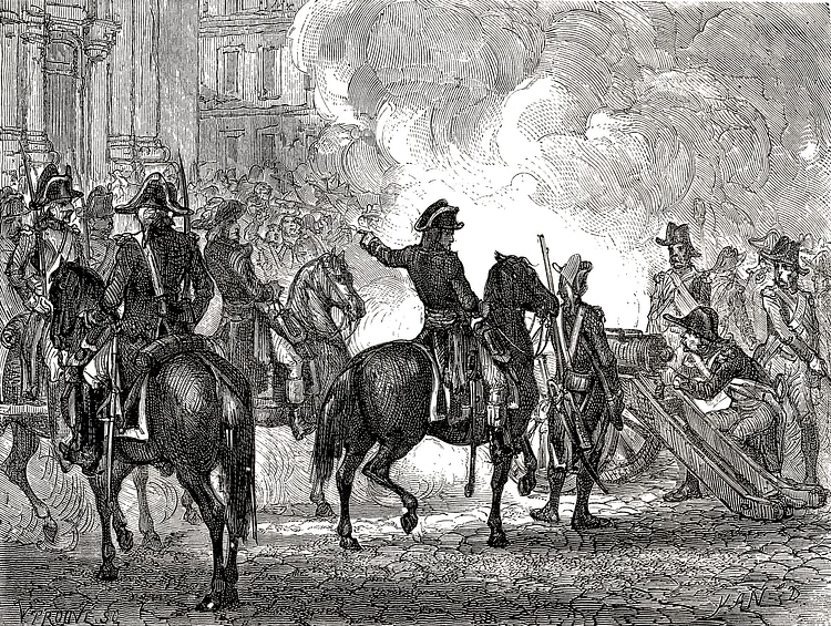 Napoleon Bonaparte Commanding His Troops on 13 Vendémiaire