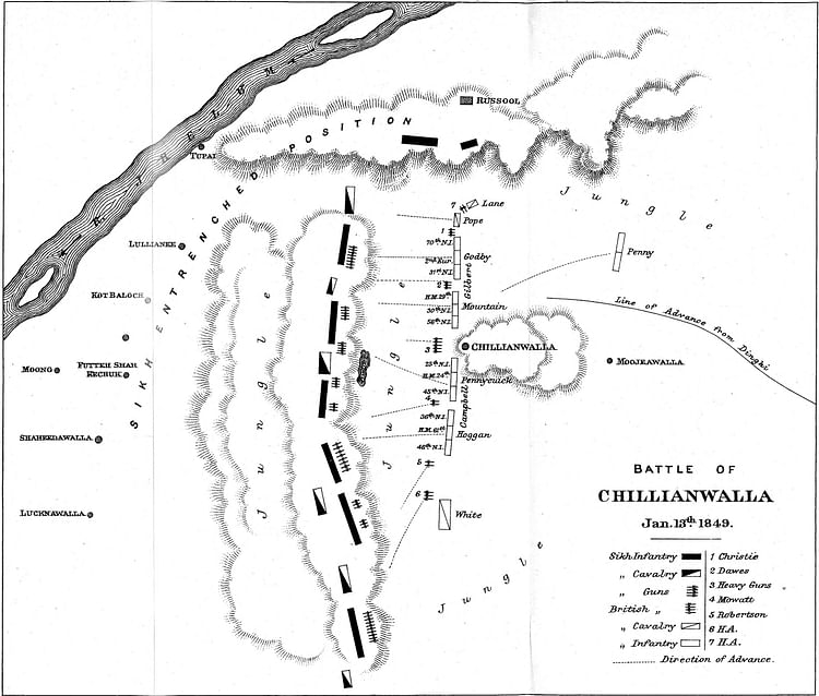 Troop Dispositions at the Battle of Chillianwala