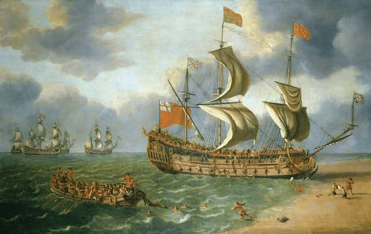 The Wreck of the 'Gloucester' off Yarmouth, 6 May 1682