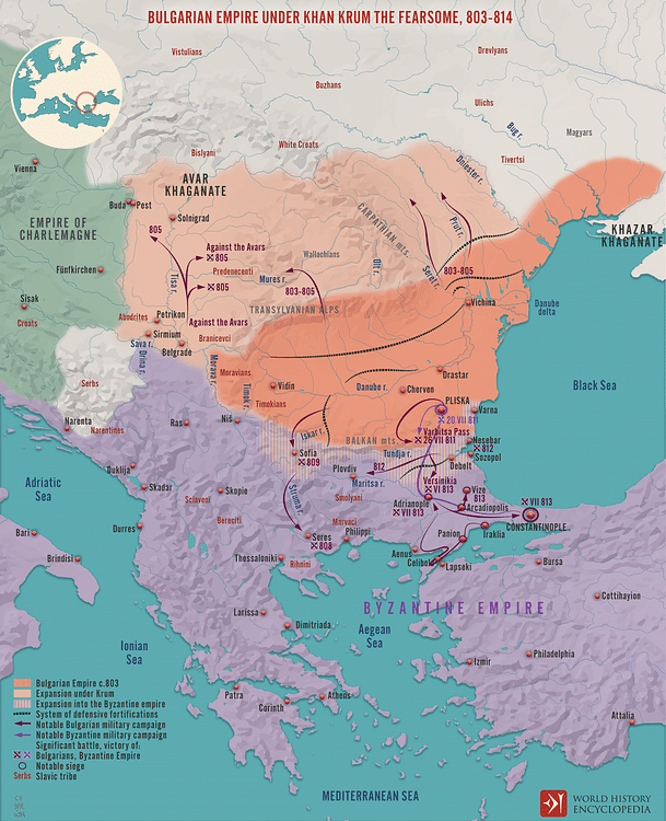 Bulgarian Empire under Khan Krum the Fearsome, 803-814