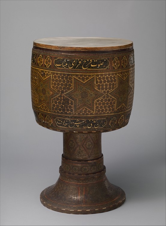 Drum with Khatam Decoration