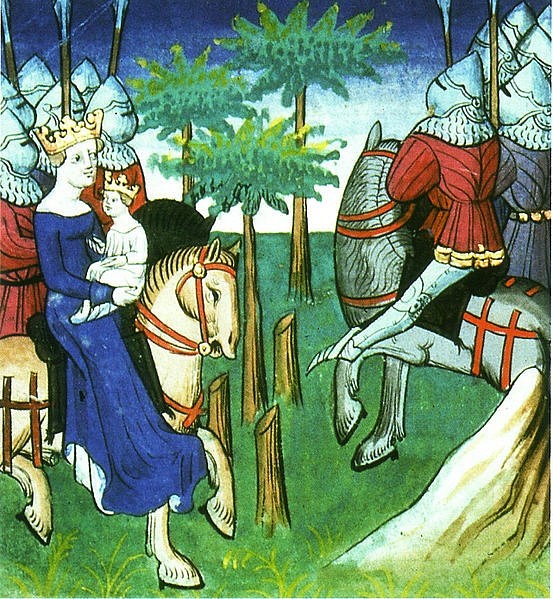 Queen Fredegund and a Young Chlothar II at the Head of an Army