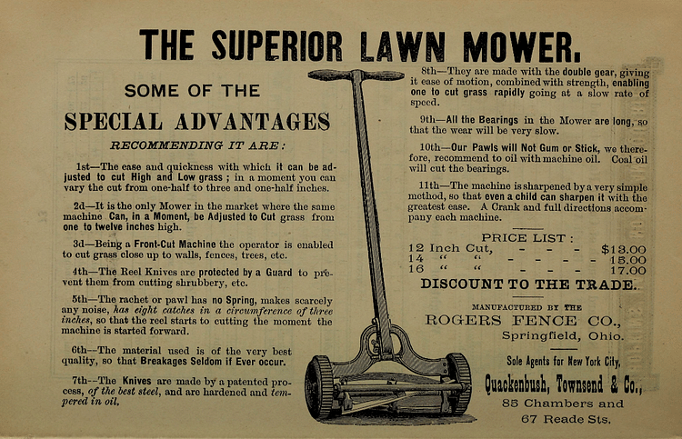 Lawnmower Advertisement