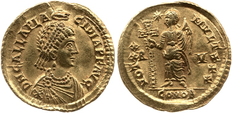 Coin of Galla Placidia