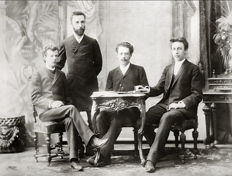 Photograph of Rachmaninoff as a Student