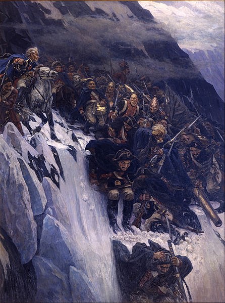 Suvorov Crossing the Alps in 1799