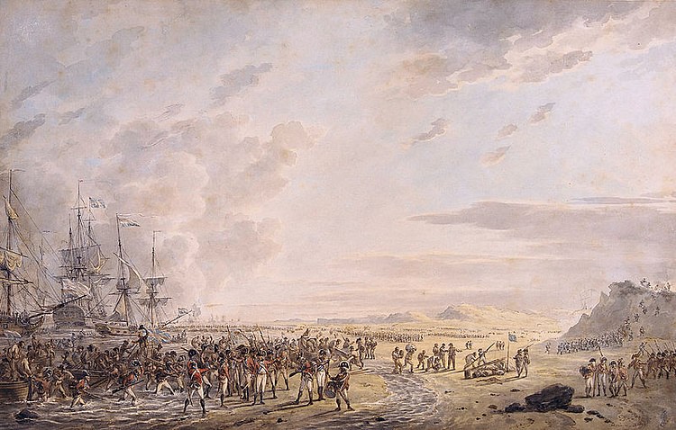 Landing of English troops in Holland, 27 August 1799