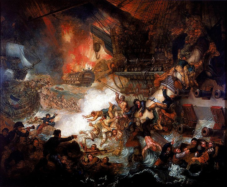 Destruction of L'Orient, 1 August 1798