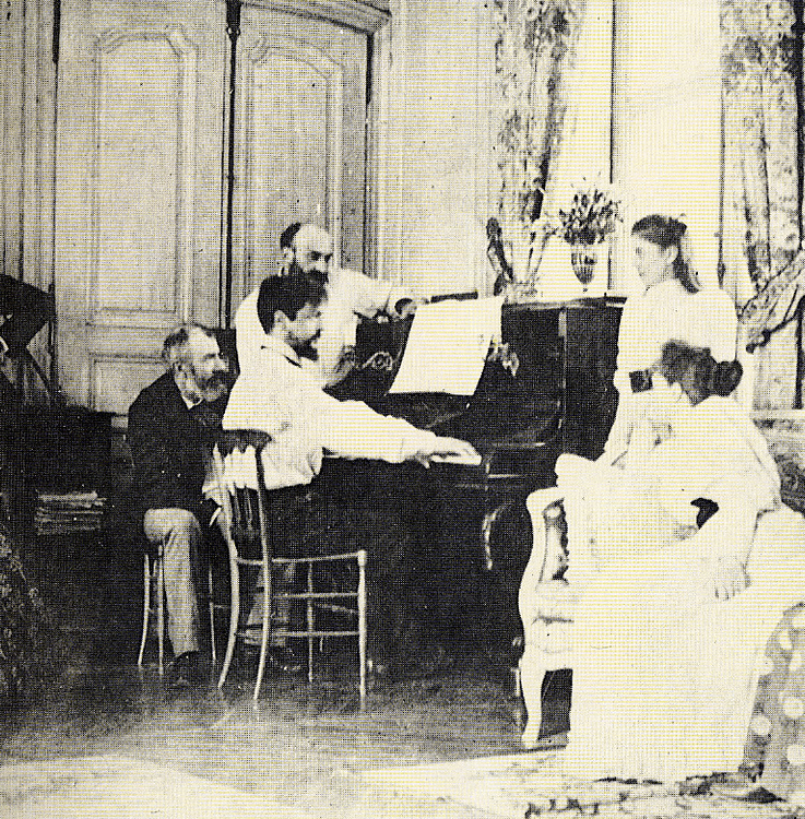 Debussy Playing Piano, 1893