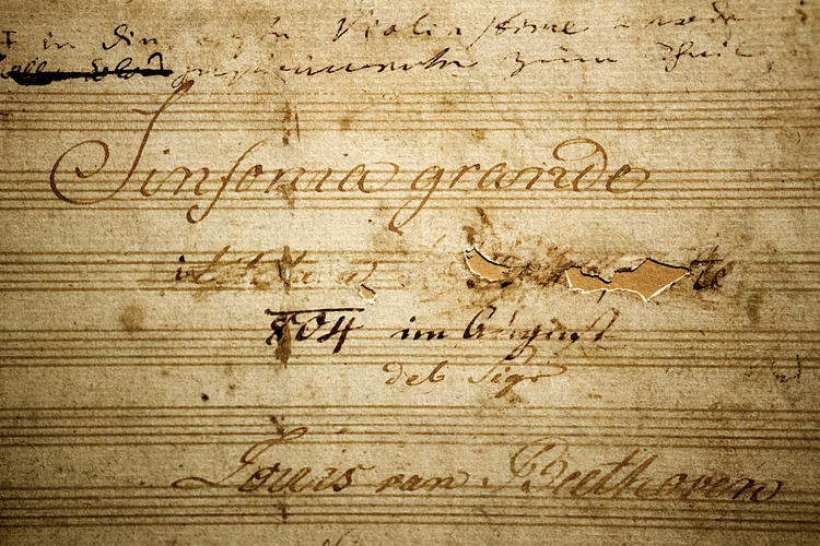 Title Page of Beethoven's Third Symphony