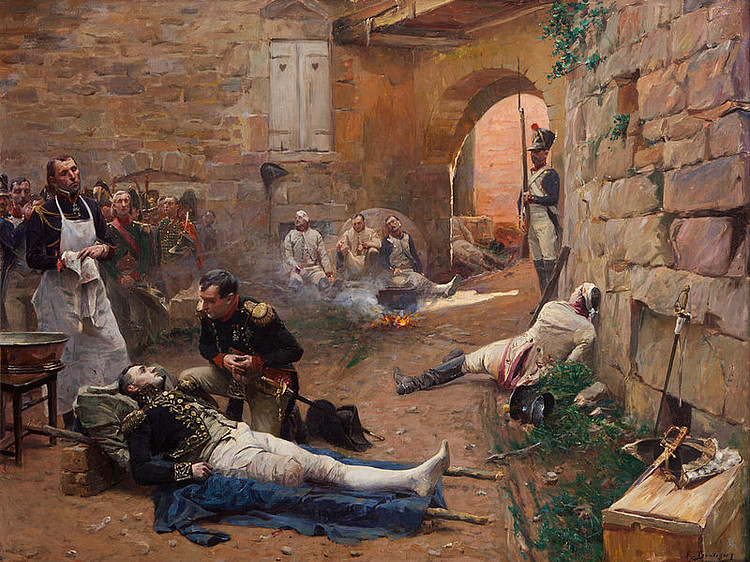 Marshal Lannes is Mortally Wounded