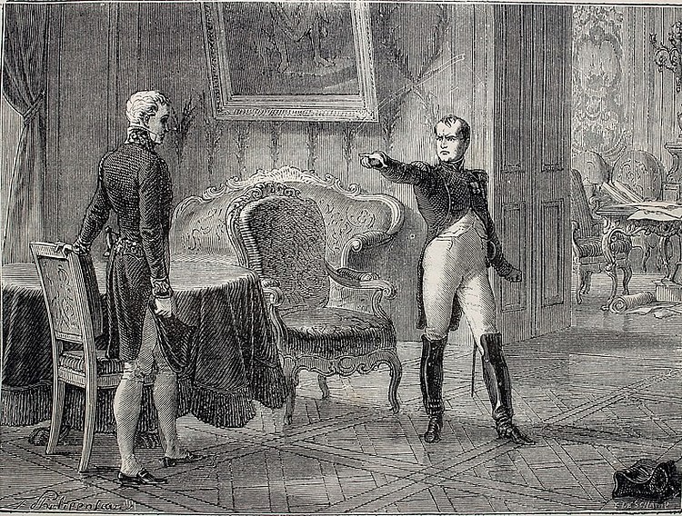 Napoleon and Metternich Meet at Dresden, 26 June 1813