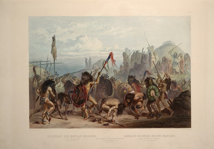 Bison-Dance of the Mandan Natives