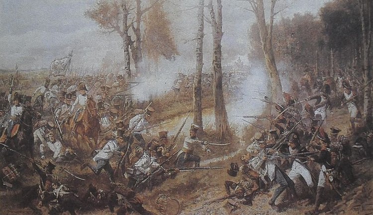 Charge of the 19th Hungarian Infantry Regiment Against the French at Leipzig