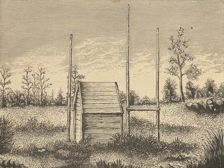 Native American House Burial
