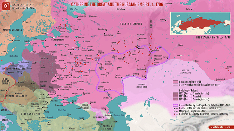 Catherine the Great and the Russian Empire, c. 1796