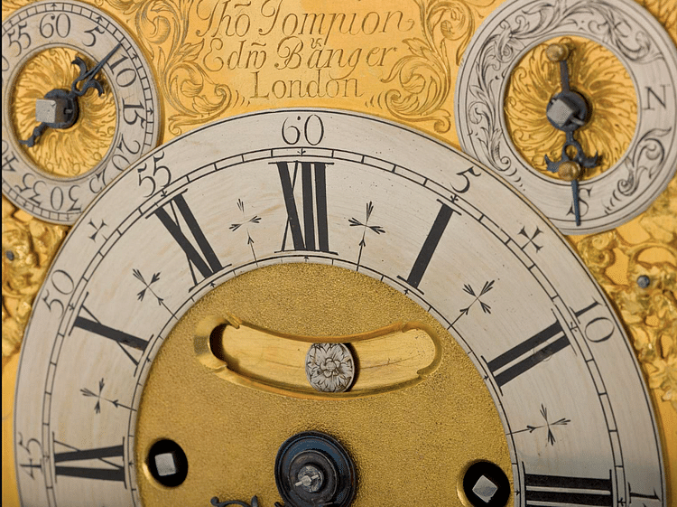 Detail, Tompion Clock Face