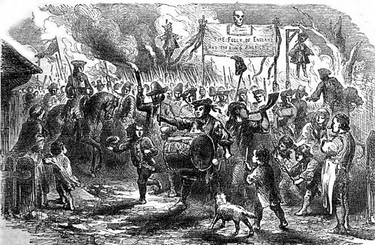 Stamp Act Riots in Boston, August 1765
