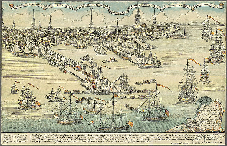 British Troops Landing in Boston, 1768