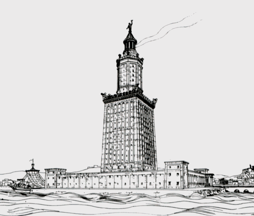 Lighthouse of Alexandria Illustration