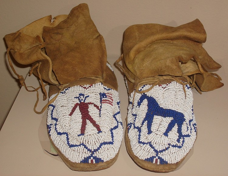 Beaded Shoshone Moccasins