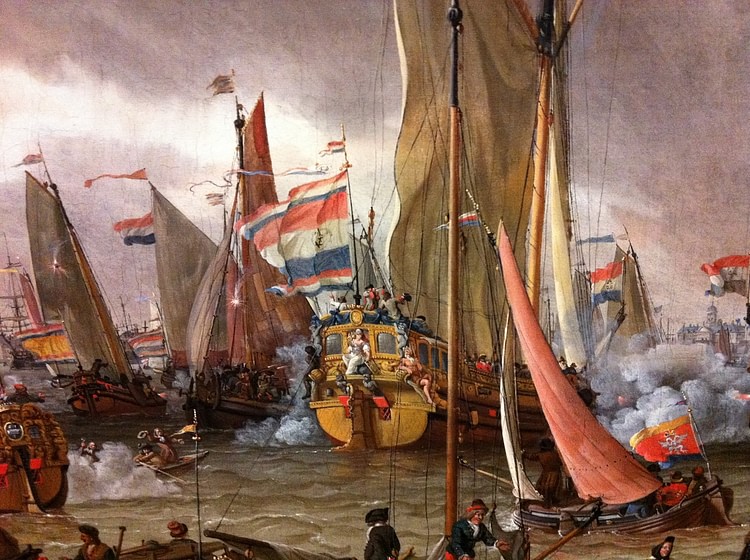 Practice Fight of the Dutch Fleet in Honour of Peter the Great