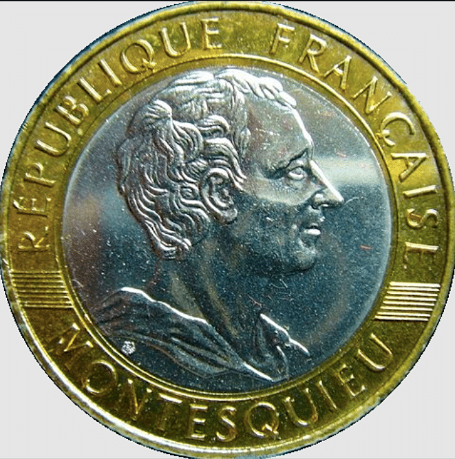 Ten Franc Coin with Montesquieu