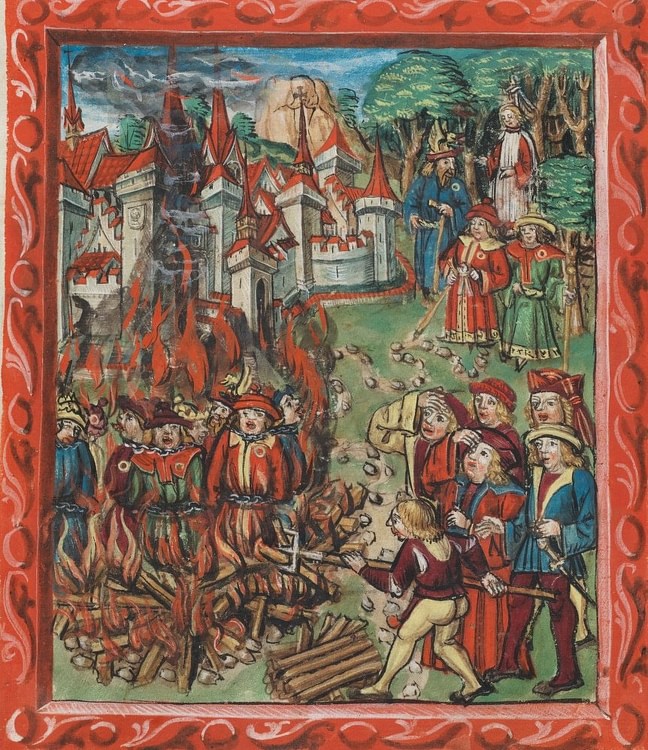 Jews Being Burnt at the Stake