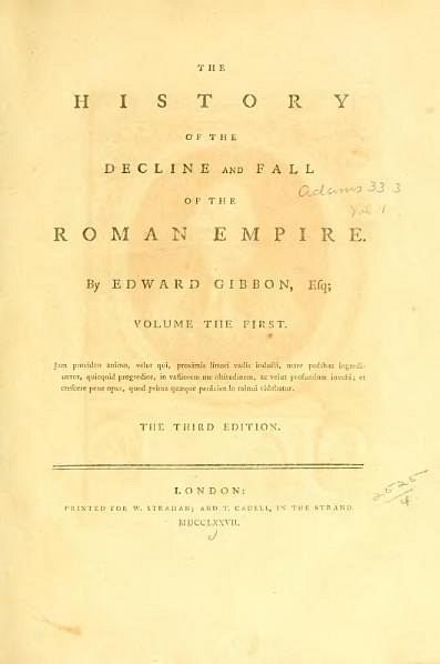 Decline & Fall of the Roman Empire Title Page