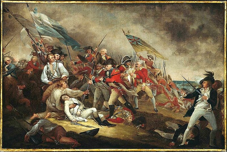 Death of General Warren at the Battle of Bunker Hill