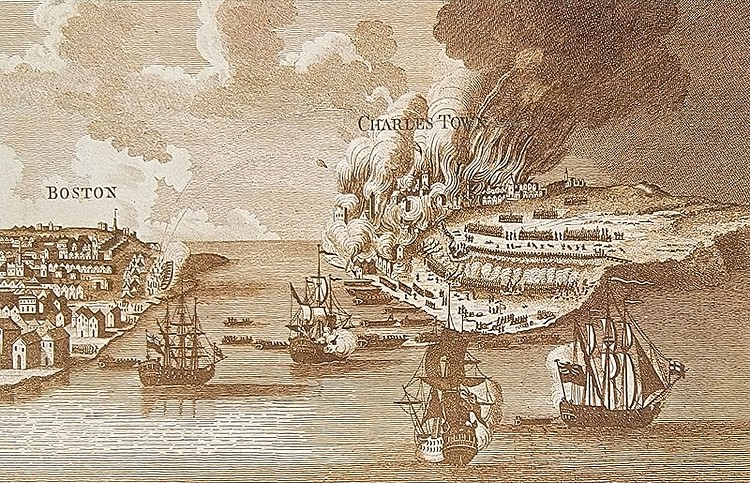 Burning of Charlestown During the Battle of Bunker Hill