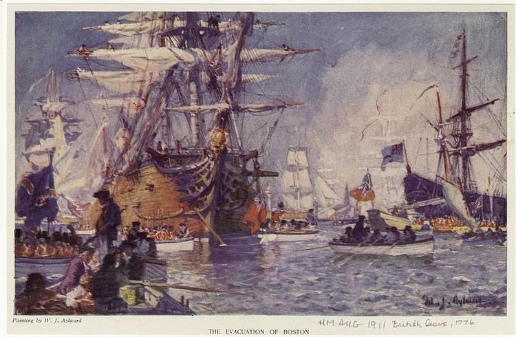 British Evacuation of Boston, 1776