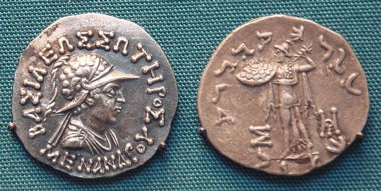 Coin of king Menander