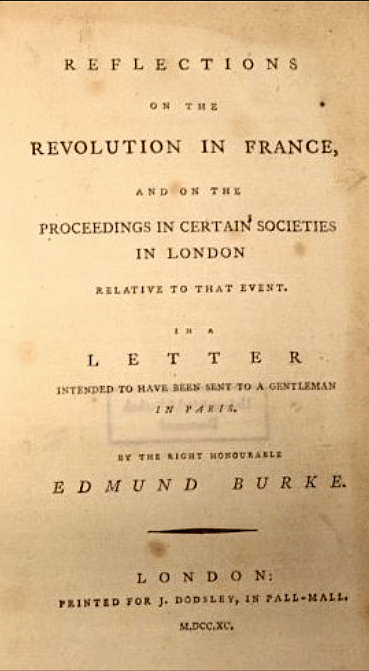 Reflections on the Revolution in France Title Page