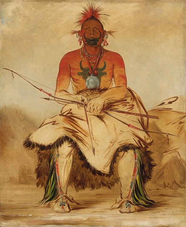 Buffallo Bull, a Grand Pawnee Warrior