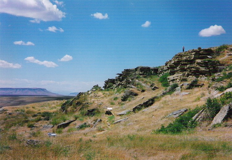 Buffalo Jump, near Ulm, Montana