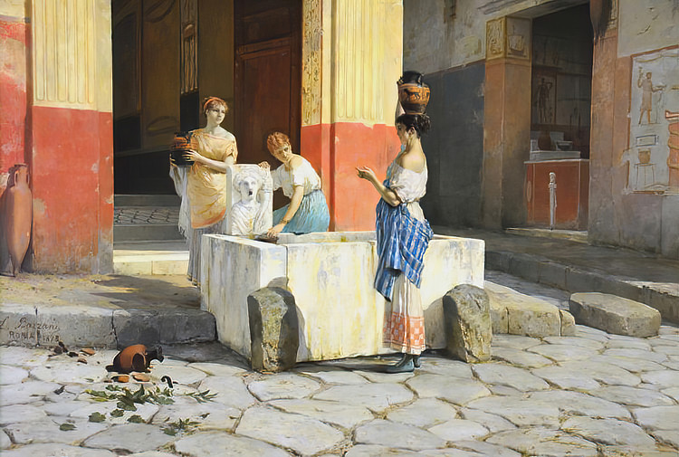 Women at a Well in Pompeii