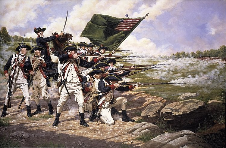 Delaware Regiment at the Battle of Long Island
