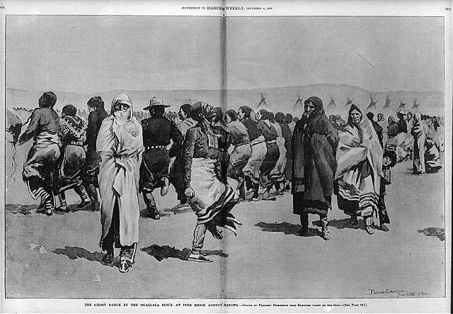 Ghost Dance of Sioux at Pine Ridge