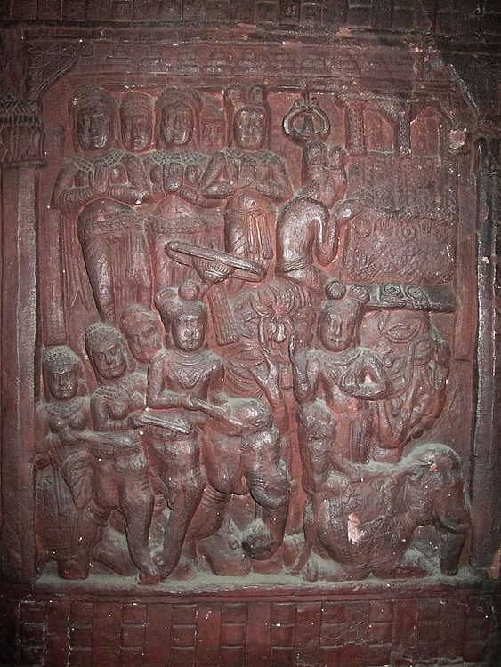King Ajatashatru Venerates the Buddha