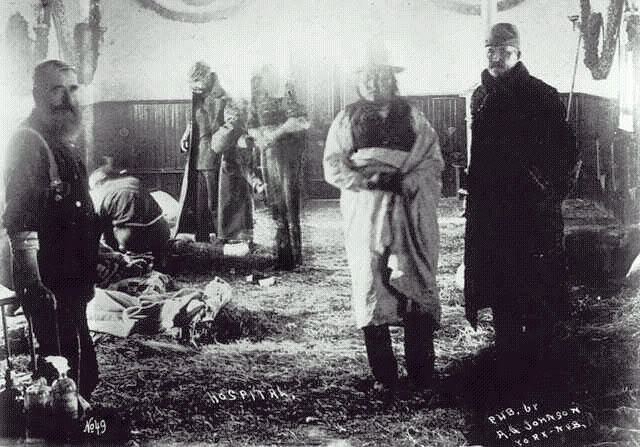 Holy Cross Episcopal Mission Used as Hospital at Wounded Knee