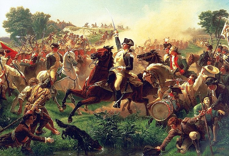 Washington Rallying his Troops at the Battle of Monmouth