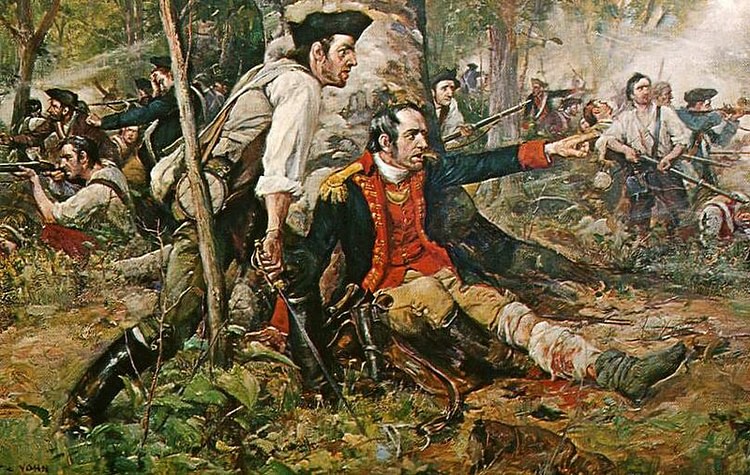 Herkimer at the Battle of Oriskany