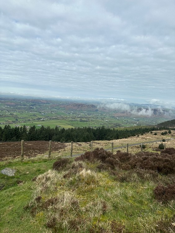 View from Slieve Gullion Mountain Pass, County Armagh, Northern Ireland